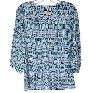 Banana Republic Shirt Blouse Top Career wear Oversized Flowy Art deco style XS